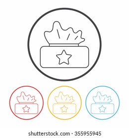tissue line icon