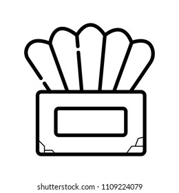 tissue paper box icon
