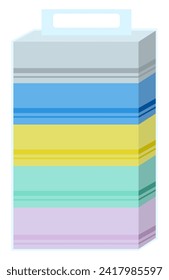 Es ist Gewebepapier-Box-Gewebegrafik.