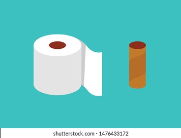 Tissue paper in flat style. vector illustration