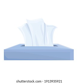Tissue paper icon. Cartoon of tissue paper vector icon for web design isolated on white background