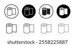 Tissue paper icon Flat line illustration