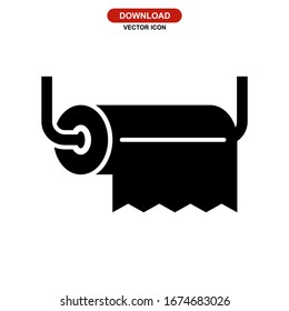tissue paper icon or logo isolated sign symbol vector illustration - high quality black style vector icons
