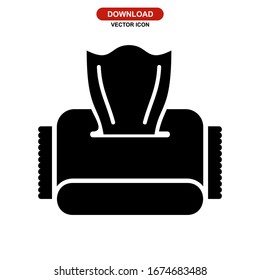 tissue paper icon or logo isolated sign symbol vector illustration - high quality black style vector icons
