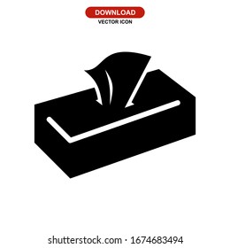 Icono de papel de tejido o logotipo símbolo de signo aislado Ilustración vectorial de alta calidad, iconos vectoriales de estilo negro de alta calidad
