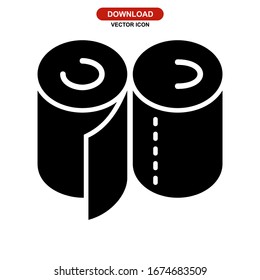 tissue paper icon or logo isolated sign symbol vector illustration - high quality black style vector icons
