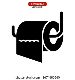 tissue paper icon or logo isolated sign symbol vector illustration - high quality black style vector icons
