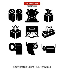 tissue paper icon or logo isolated sign symbol vector illustration - Collection of high quality black style vector icons
