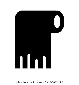 icono de papel tisular o logotipo símbolo de señas aislado ilustración vectorial de alta calidad estilo negro iconos vectoriales
