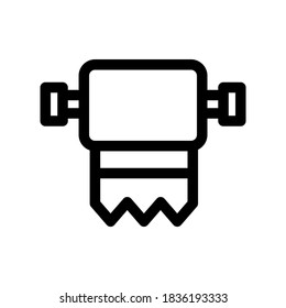icono de papel tisular o logotipo símbolo de señas aislado ilustración vectorial de alta calidad estilo negro iconos vectoriales
