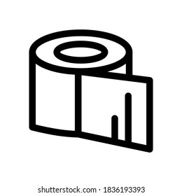 tissue paper icon or logo isolated sign symbol vector illustration - high quality black style vector icons
