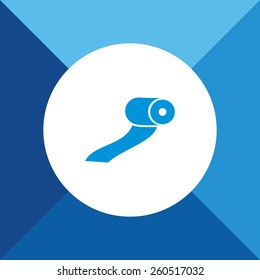 Tissue Paper Icon On Blue Background. Eps-10.