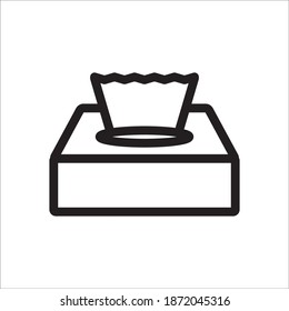 Tissue Paper Icon Vector Logo Template Illustration