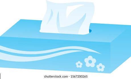 Tissue paper image illustration (open)