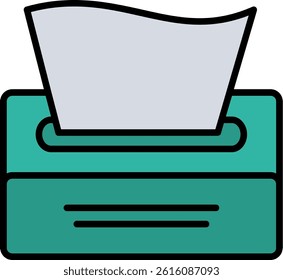 Tissue Paper Line Vector Icon Design