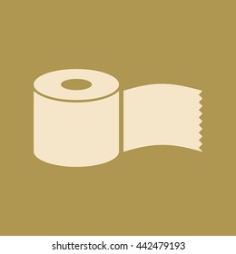 Tissue paper Roll Icon. Eps-10.