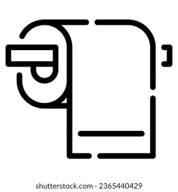 Illustration des Rollenbildes von Gewebepapier, für uiux, Infografik usw.