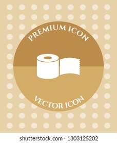 Tissue Paper Roll Icon for Web. Application, Software & Graphic Design.