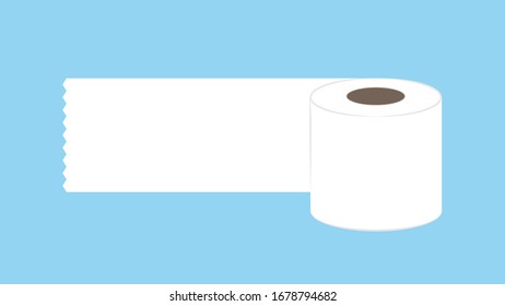 Tissue paper vector. Tissue vector. Tissue on blue background. free space for text. copy space.