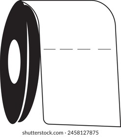 Tissue roll design illustration art