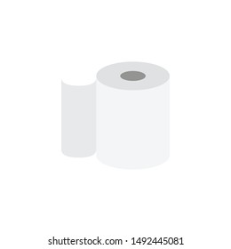 tissue roll glyph flat vector icon