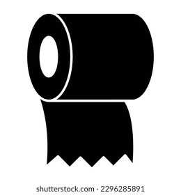 Tissue Roll Glyph Style vector icon which can easily modify or edit 