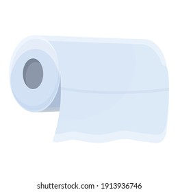 Icono de rollo de tejidos. Dibujo del icono del vector del rollo de tejido para el diseño web aislado en fondo blanco