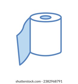 Tissue Roll icon isolate white background vector stock illustration