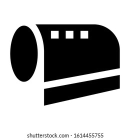 tissue roll icon isolated sign symbol vector illustration - high quality black style vector icons
