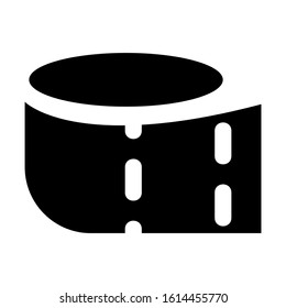 tissue roll icon isolated sign symbol vector illustration - high quality black style vector icons
