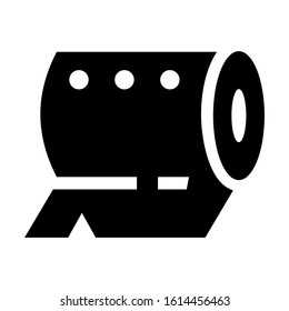 tissue roll icon isolated sign symbol vector illustration - high quality black style vector icons
