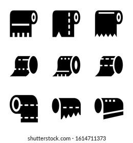 tissue roll icon isolated sign symbol vector illustration - Collection of high quality black style vector icons
