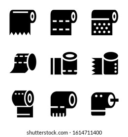tissue roll icon isolated sign symbol vector illustration - Collection of high quality black style vector icons

