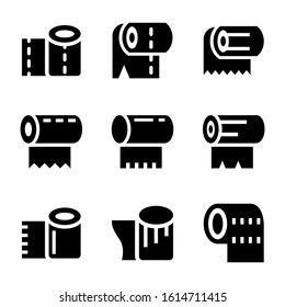 tissue roll icon isolated sign symbol vector illustration - Collection of high quality black style vector icons
