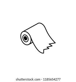 
tissue roll icon outline