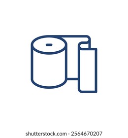 Tissue roll icon Outline icon sign