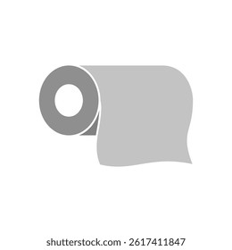 tissue roll icon, tissue paper, simple flat style, illustration, logo sign symbol pictogram template, for ui or ux isolated on white for mobile app, editable
