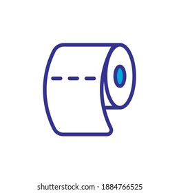tissue roll icon, vector, glyph style design