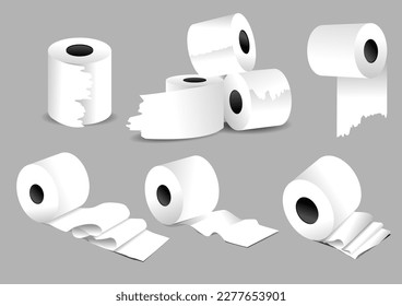 Tissue roll vector illustration. EPS10