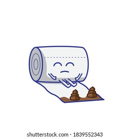 tissue sad emotion design icon illustration