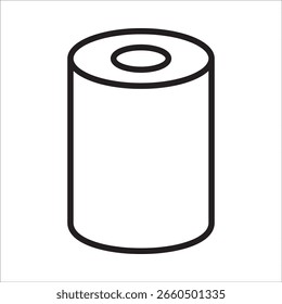Vetor de contorno de ícone de material tecidular