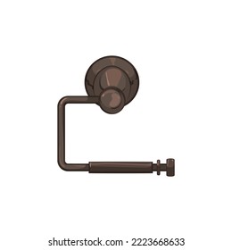 tissue toilet paper holder cartoon. tissue toilet paper holder sign. isolated symbol vector illustration