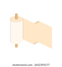 vetor de ícone de rolo de papel higiênico e tecido