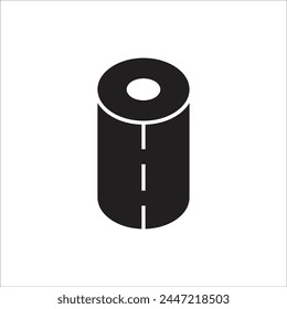 tissue toilet vector icon line template