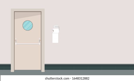 Tejido en vectores de inodoro. fondo de pantalla. fondo blanco. espacio libre para texto. vector de puerta. Vector de tejidos.