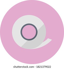 tissue vector circle  flat icon 