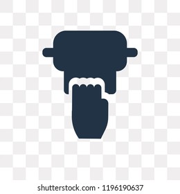 Tissue vector icon isolated on transparent background, Tissue transparency concept can be used web and mobile