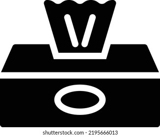 Tissue Vector illustration on a transparent background.Premium quality symbols.Glyphs vector icon for concept and graphic design.