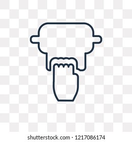 Tissue vector outline icon isolated on transparent background, high quality linear Tissue transparency concept can be used web and mobile