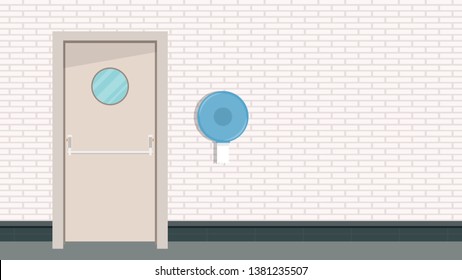 Tissue vector. wallpaper. symbol. free space for text. public tissue. toilet public. door.